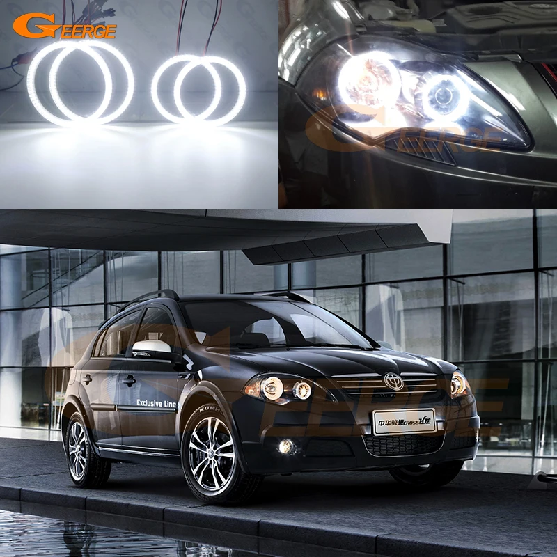 

For Brilliance BS2 FSV 2009 2010 2011 2012 Excellent Day Light Ultra Bright SMD LED Angel Eyes Kit Halo Rings