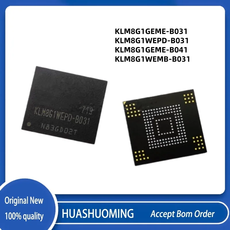 5Pcs/Lot 8GB  KLM8G1GEME-B031  KLM8G1WEPD-B031  KLM8G1GEME-B041   KLM8G1WEMB-B031  KLM8G1GEME