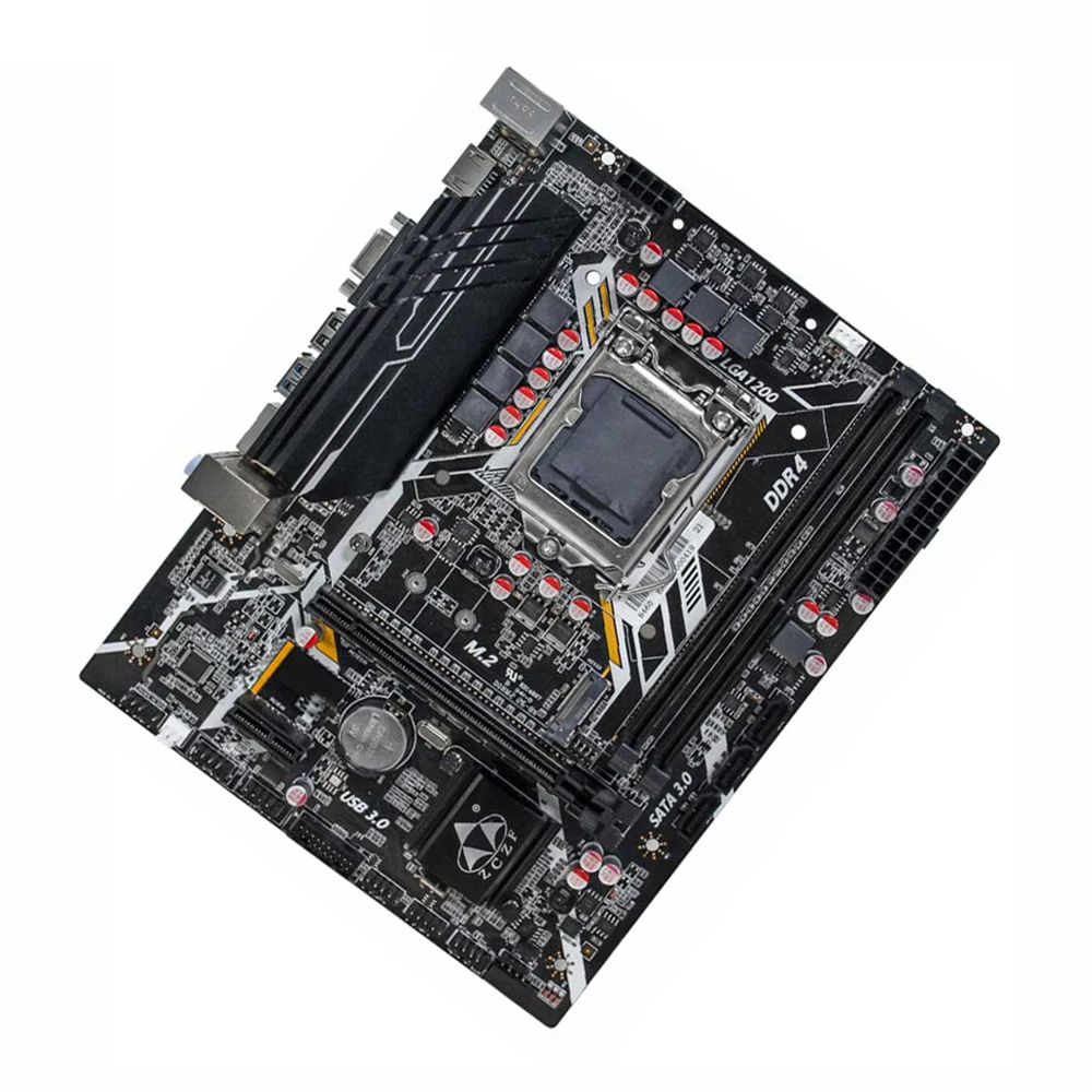 H410 Motherboard Gaming Motherboard 2666MHz Frequency LGA1200(Intel 10th Gen) Compatible with Core i3/i5/i7/i9 & Celeron/Pentium