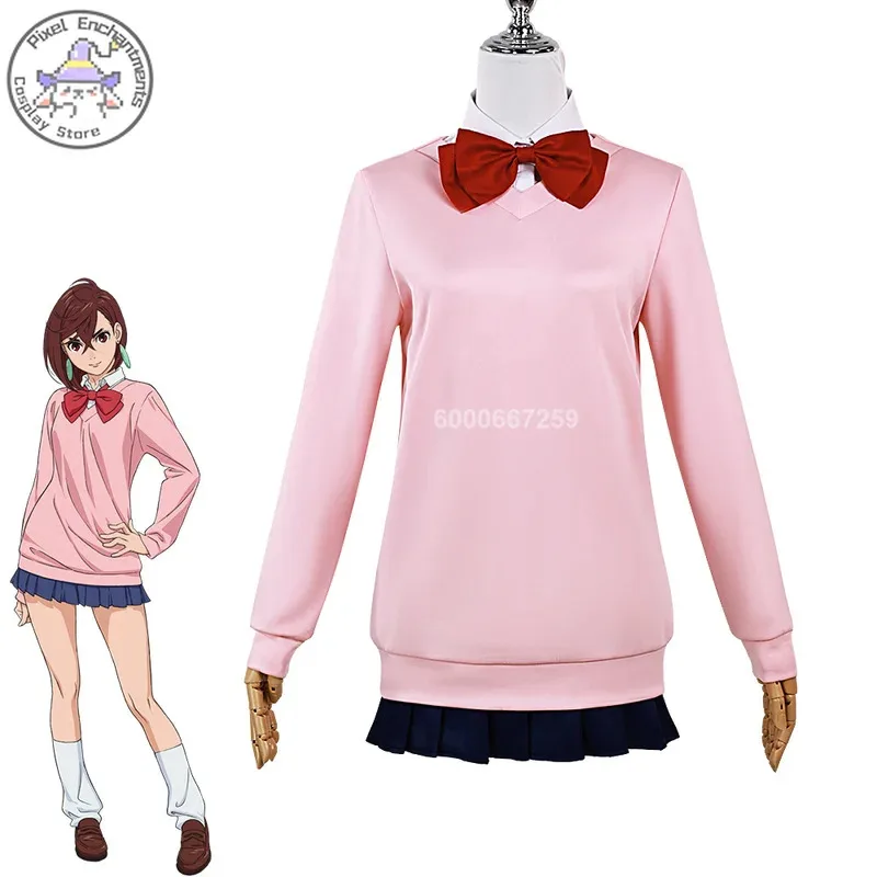 New Hot Anime Dandadan Momo Ayase Aira Shiratori Okarun Cosplay Costume Women Men School Uniform Wig Halloween Christmas Party