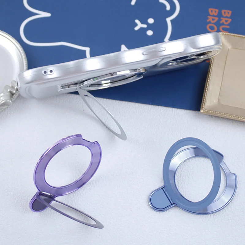 2.5MM For Magsafe Ultra-thin Magnetic Ring Kickstand Mobile Phone Holder Stand Metal Magnet Ring Buckle Bracket For Iphone