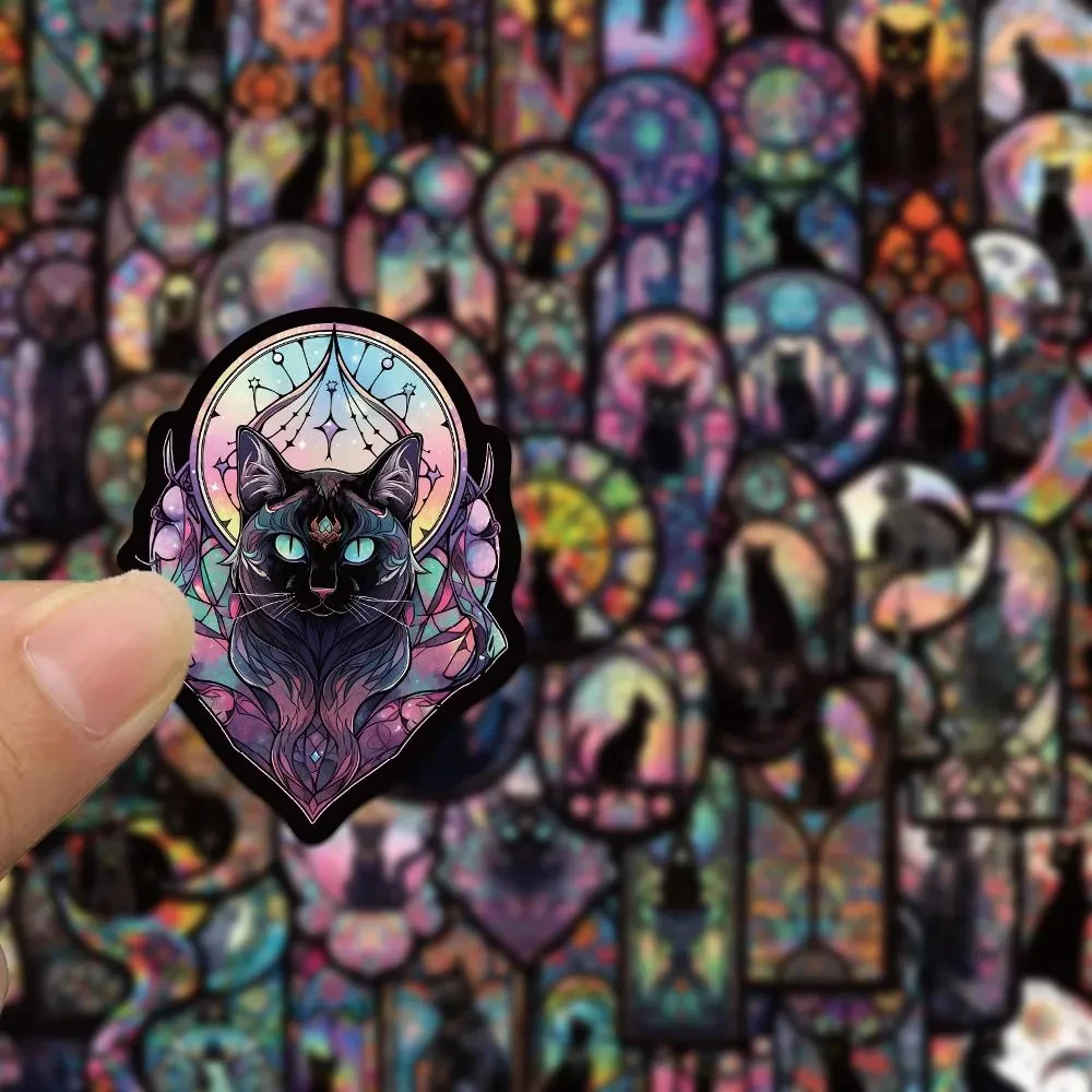 

10/30/50pcs Graffiti Black Cat Anime Stickers Animal Cartoon Sticker Guitar Suitcase Notebook Stationery Decorative Decals Toy