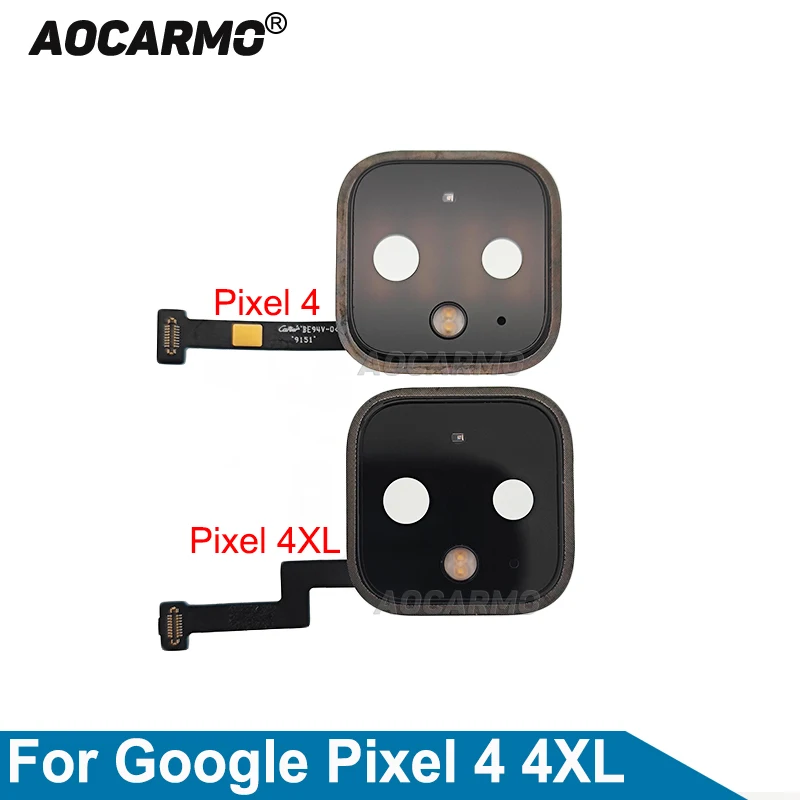 Aocarmo per Google Pixel 4 XL 4XL obiettivo fotocamera posteriore posteriore con cornice di prossimità luce Flash ambientale nastro Flex Cable parte di riparazione