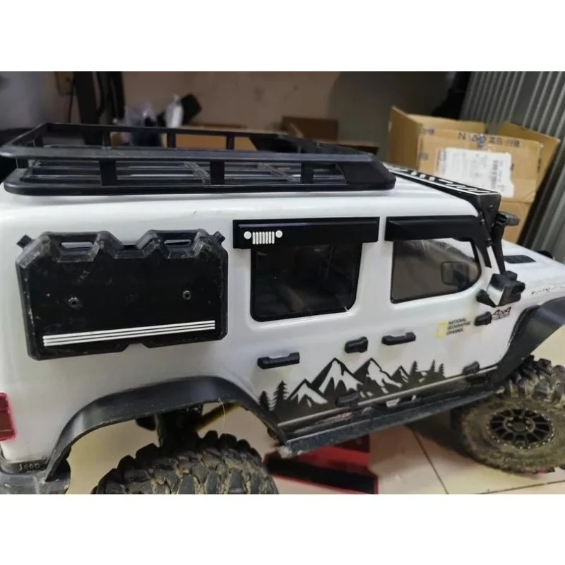 1/7 RC Crawler Scale Accessories Window Deflectors Rain Guards for RLAARLO MK07 3D Printed PETG Thickened Durable No-Drill Fit