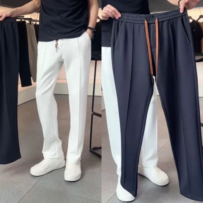 

New Spring Summer Men's Casual Pants Stretch Sports Sweatpants