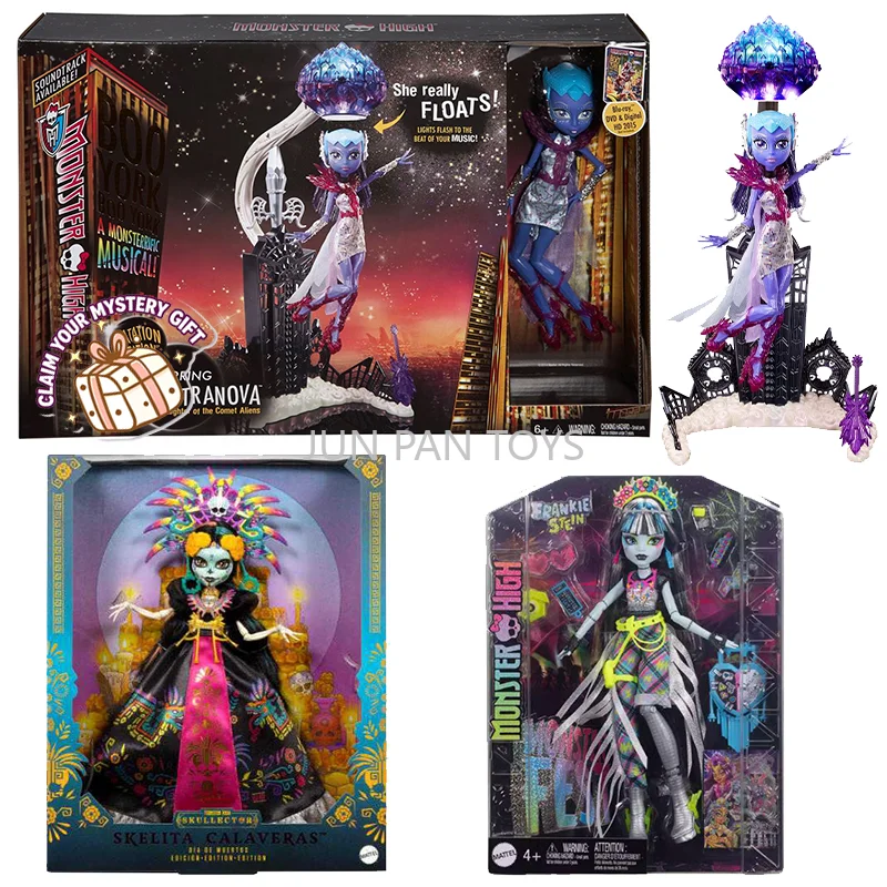 Original Mattel Monster High  Boo York Floatation Station and Astranova Doll Playset (CHW58) Fashion Doll Frankie Stein Gift Toy