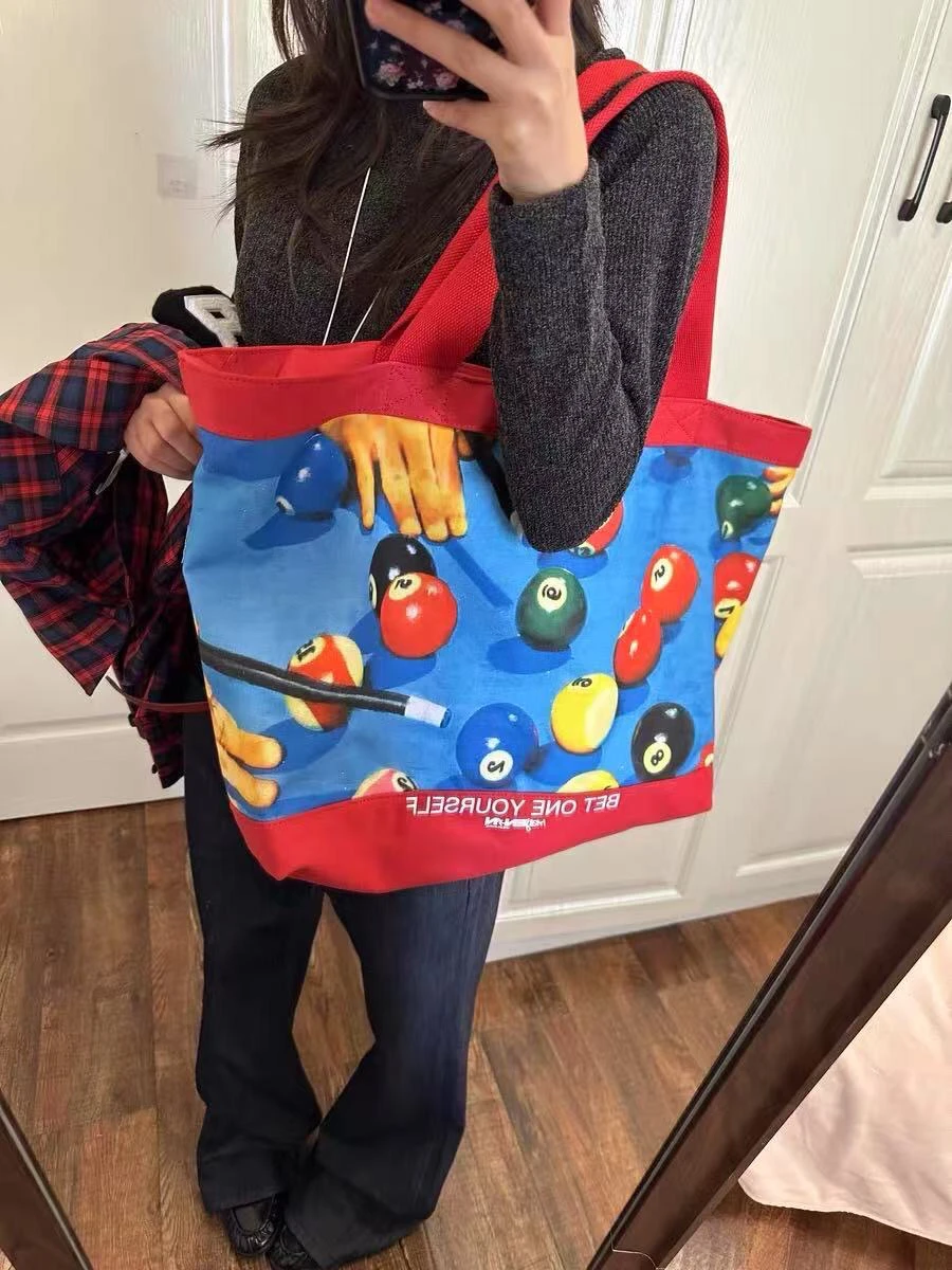 

Большая холщовая сумка через плечо Capaci, повседневная сумка-тоут для поездок на работу, холщовая сумка для студентов, корейская сумка на молнии...