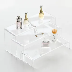 Прозрачная акриловая стойка-органайзер для косметики, парфюма, ювелирных изделий