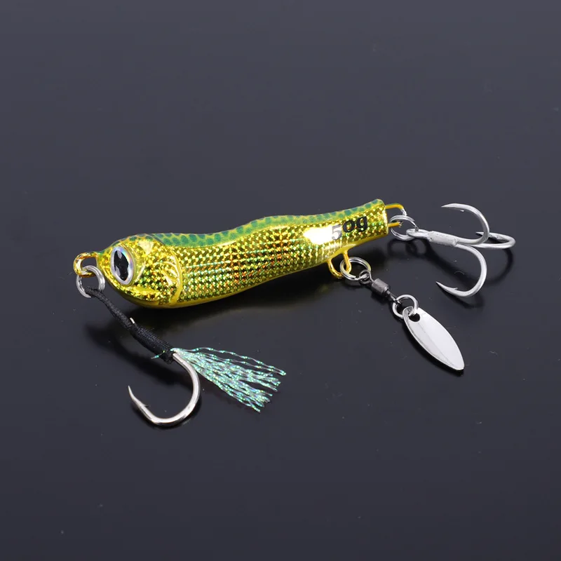 2pcs New S-Shaped Jig With Hooks Squin Snake Shaped Jig Sea-Fishing Lure Bait  Boat Fishing Slow Rocking Bait 30g 40g 50g 60g