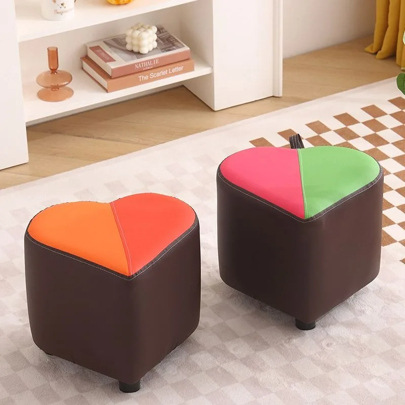 

Home Short Stools Living Room Sofa Stools Entry Shoes Changing Stool Furniture Ottomans Bench Pouf Vanity Stool Solid Wood Ins