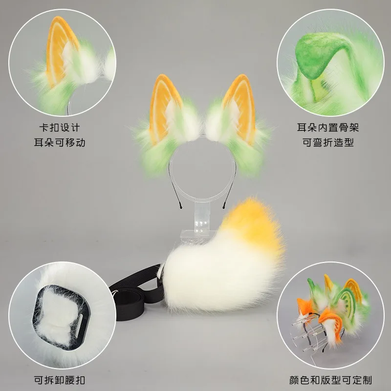 Filles en peluche longue oreille de lapin bandes de cheveux chapeaux bandeau robe Accesorios femmes fille Cosplay Lolita Cosplay accessoires de cheveux