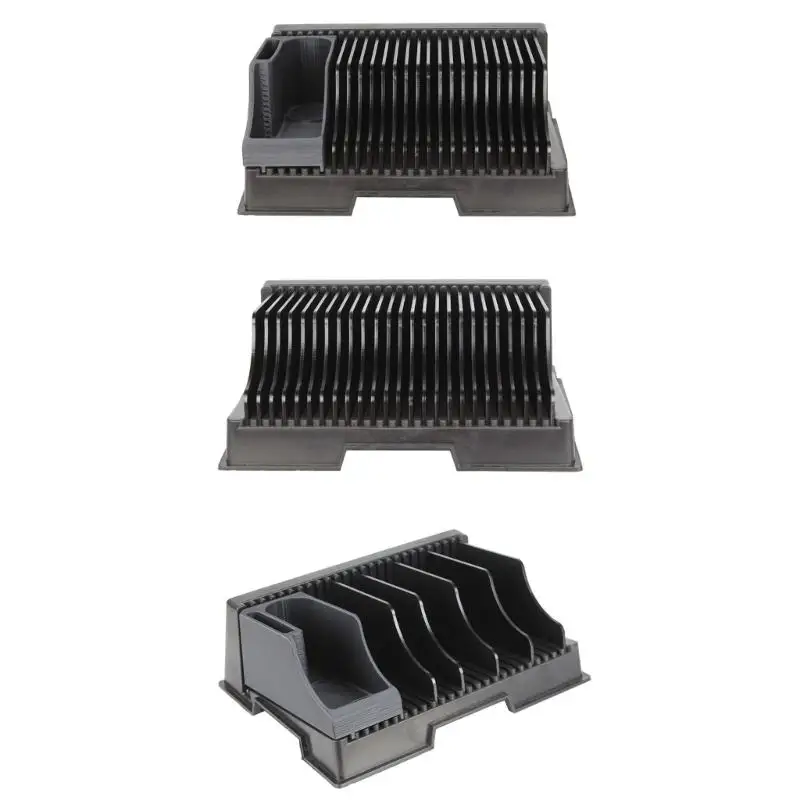 R53C Adjustable Print Platform Storage Rack System With 5 Acrylic Dividers And Detachable Multiple Purpose Tool Organiser Box