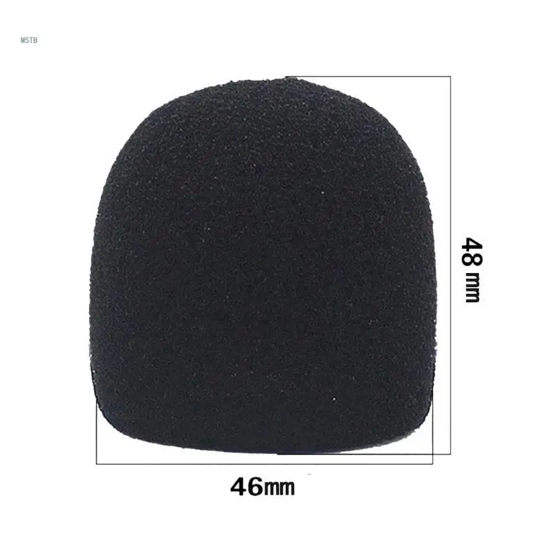 Black Round Ball Microphone Windscreen for SM58 SLX24 PGX24 PG58 BETA5 Dropship