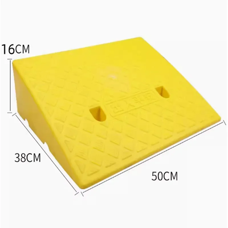 50*38*15cm/16cm Plastic PVC Curb Ramp PortableThreshold Pad Ramp For Loading Dock Sidewalk Scooter Motorcycle Car Triangle Mat