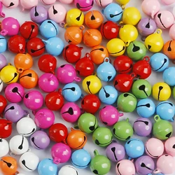 10pcs 14mm Colorful Iron Metal Jingle Bell Decorations Christmas Decoration Pet Pendants Key DIY Crafts Handmade Accessories