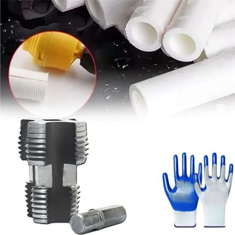 AF89-مجموعة خيط الأنابيب البلاستيكية المتوافقة مع المثقاب الكهربائي مع أحجام قوالب مختلفة، أداة صانع خيط PVC للمثقاب الكهربائي