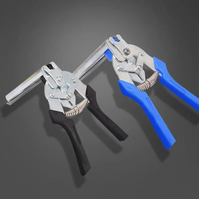 Fastening Clamp Hog Ring Plier Tool and 600pcs M Clips for Farm Animal Wire Cages Fastening Clamp Installation Poultry Cage Plie