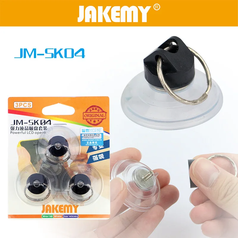 JAKEMY Powerful Suction Cups Sucker with Screw 41mm Plastic Sucker Pad Holder Screw Nut PVC Clear Glass Sucker Window Decor Car