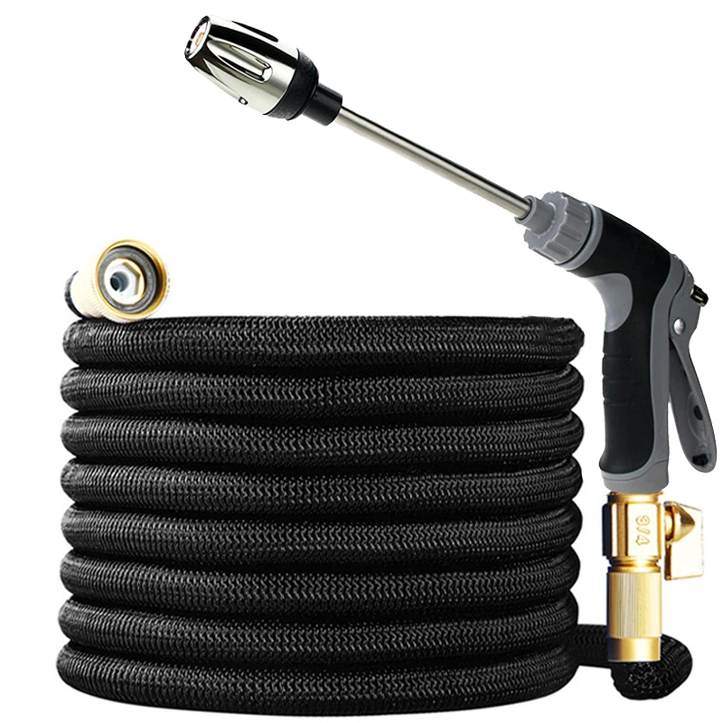 Garden Telescopic Hose, High-Pressure Car Wash Spray Gun, American Standard Threaded Joint, Used For Car Washing And Gardening