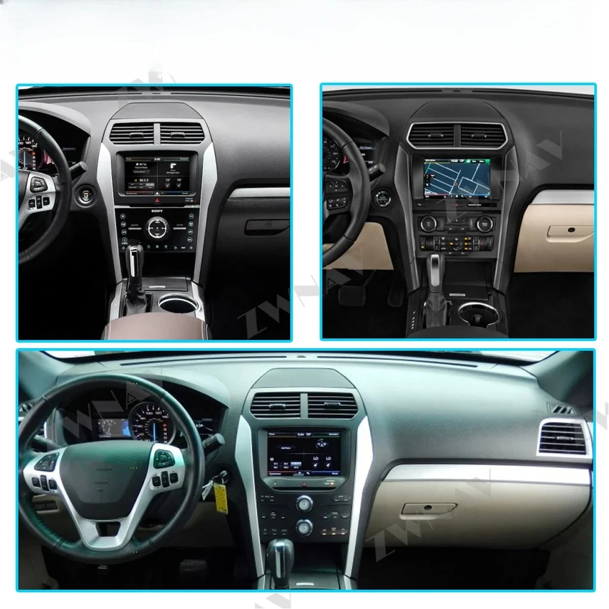 Android 9.0 64GB Tesla Style Car Radio GPS Navigation For Ford Explorer 2011+ Car Player Touch Screen Head Unit