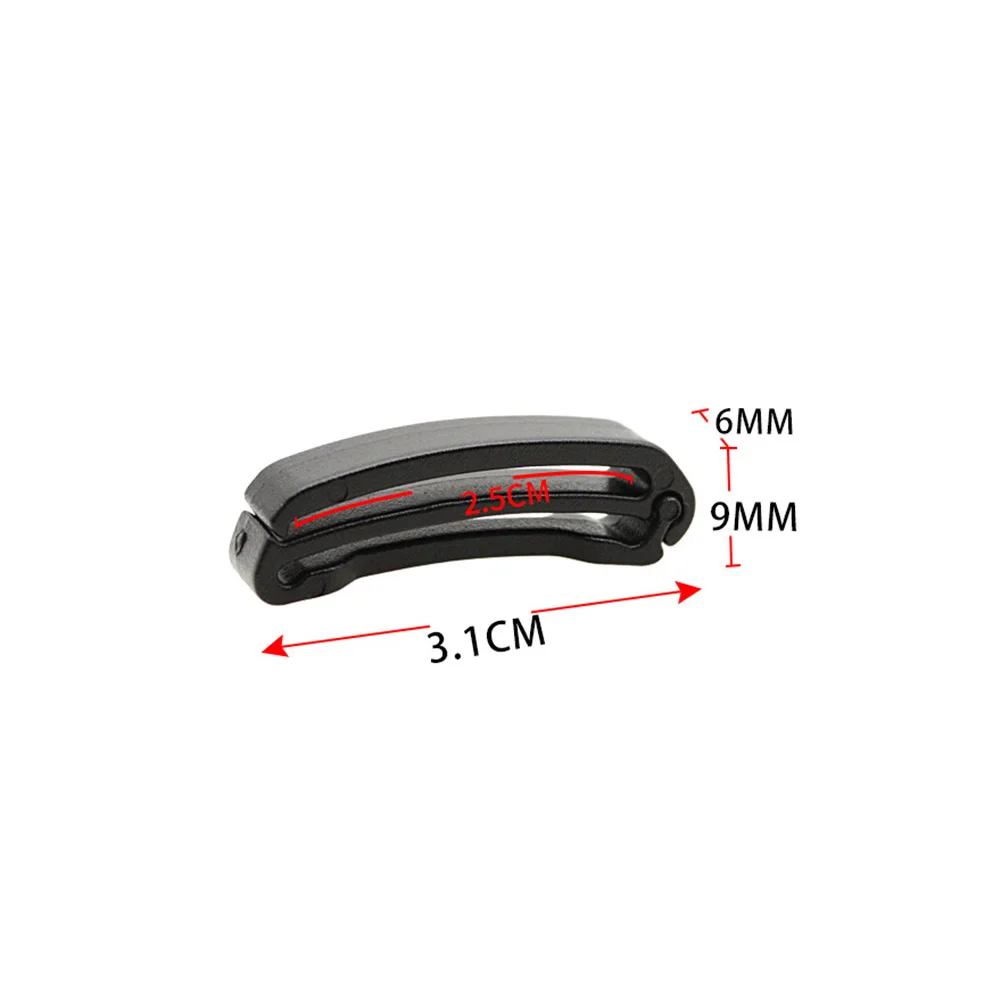 2Pcs For Webbing Fixing Clip for Backpack Strap Securing Quick Slip Diving Keeper for For Webbing Tail Management