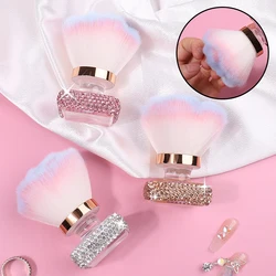 Nail Art Diamond Rose Head Brush Remove Nail Dust Brush Polish Powder Cleaning Tool Beauty Makeup Brushes Manicure Accessories