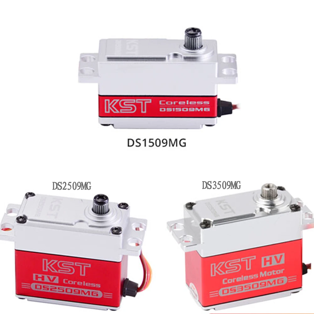 

KST DS1509/2509/3509MG 12.8/25/35KG Metal Gear Coreless Digital Servo for RC Model UAV Car Boat Robot Arm Helicopter Airplane