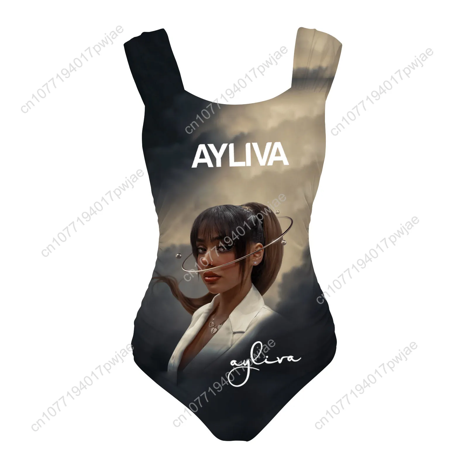 Ayliva Schwarzes Herz Wunder One Piece Swimsuit Wide Strap Women Bathing Suits Swimwear Beach Sexy Bikini Customize Beachwear