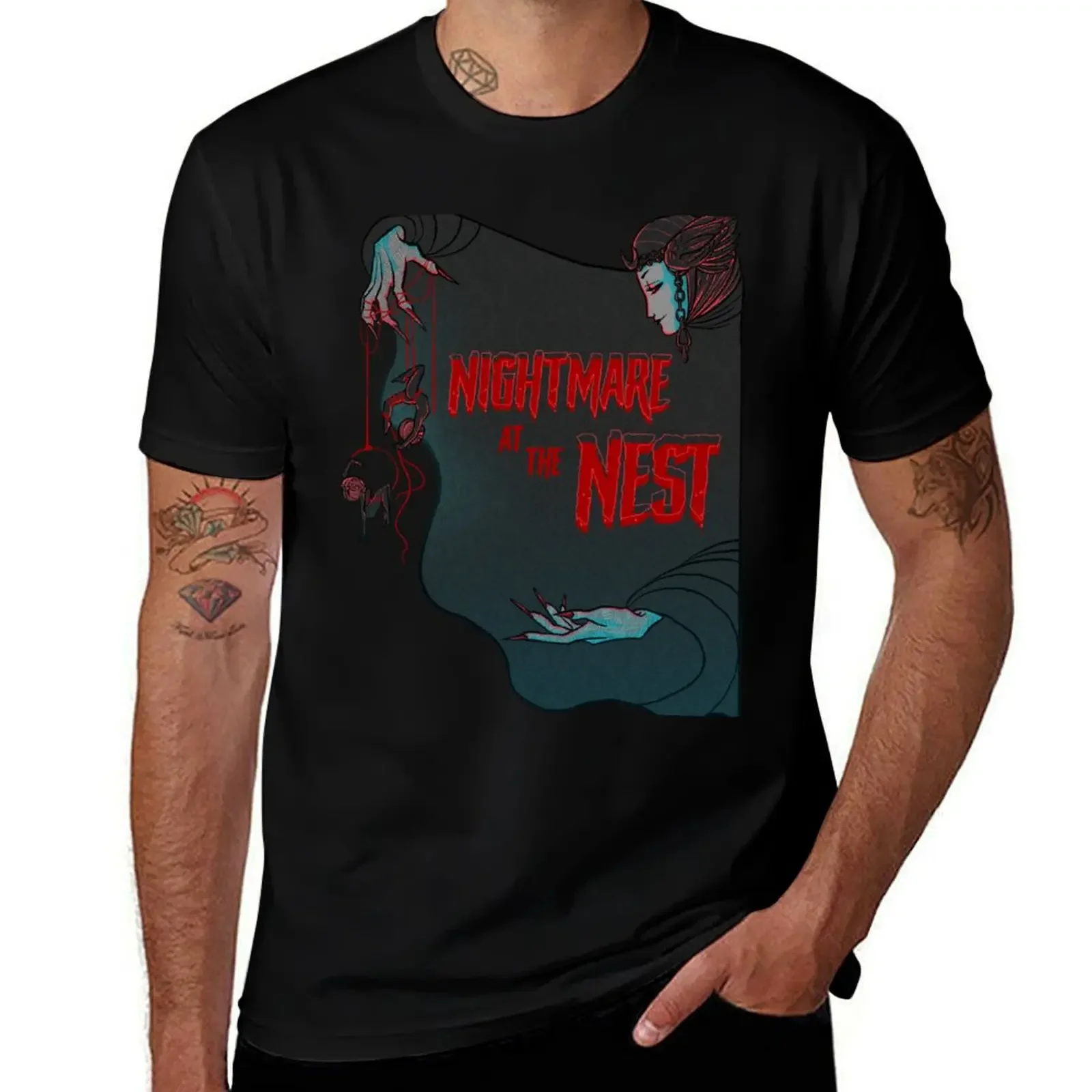 Nightmare At The Nest T-Shirt heavyweights plus size tops blacks designer shirts t shirts for men cotton