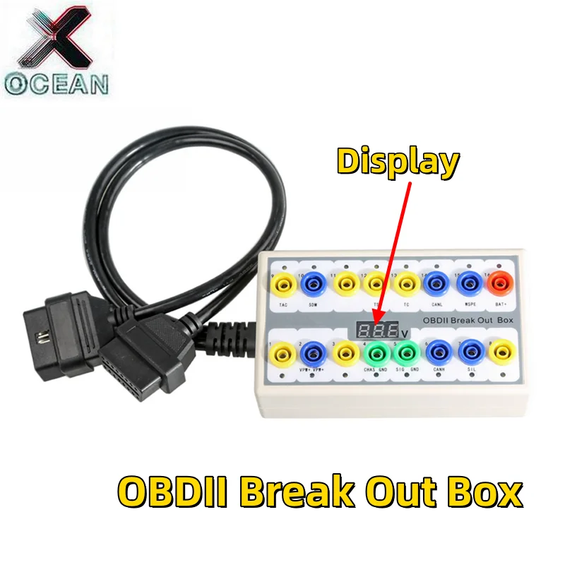 

Распределительная коробка для супер автомобиля OBD 2, распределительная коробка OBD2, детектор протокола OBDII, диагностический разъем, комплект детектора