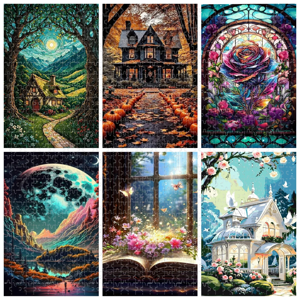 

1000pcs Abstract Racing Car Puzzle - Large 500/1000/1200/2000pcs Jigsaw with Vibrant Splash Design, Scratch-Resistant Paper,