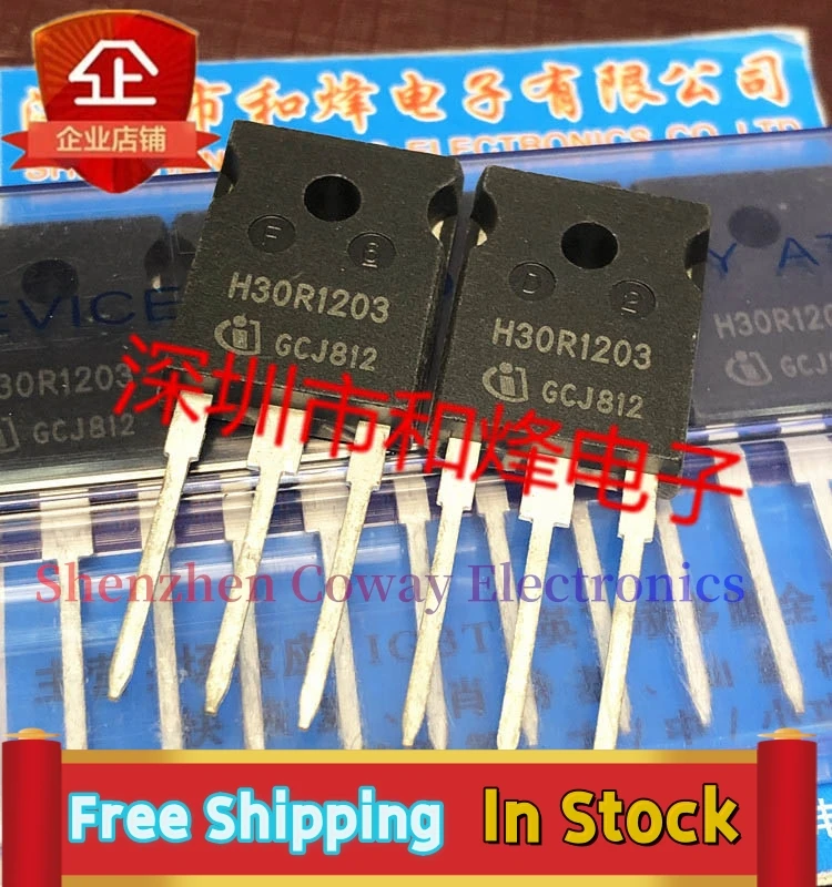 10PCS-30PCS  H30R1203 IHW30N120R3  TO-247 30A 1200V  In Stock Fast Shipping