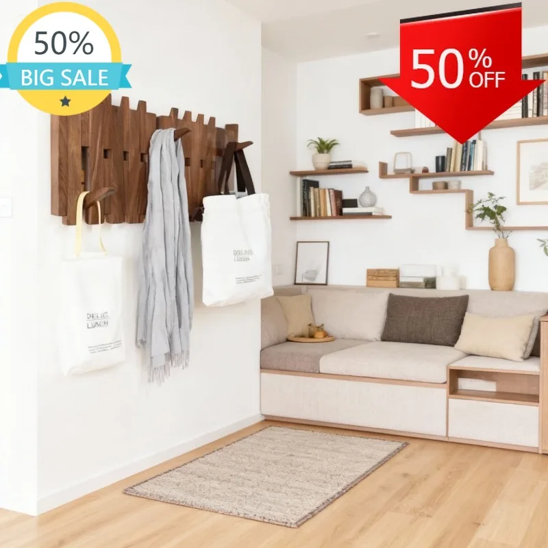 

Clothing Organizers Hanger Hooks Shawl Storage Racks Double Row Clothes Rack Wall Mounted Dressing Rooms Hat Bag Coat Mudroom