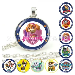 Paw Patrol White K Alloy Necklace Jewel Trend Dog Creative Pendant Decoration Children's Christmas Gift Birthday Gift Wholesale