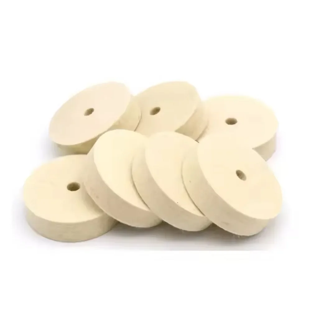Wool Polishing Wheel for Metal, Plastic, Jewelry, and Mirror Polishing, Felt Buffing Pad for Dremel Drill Rotary Tools