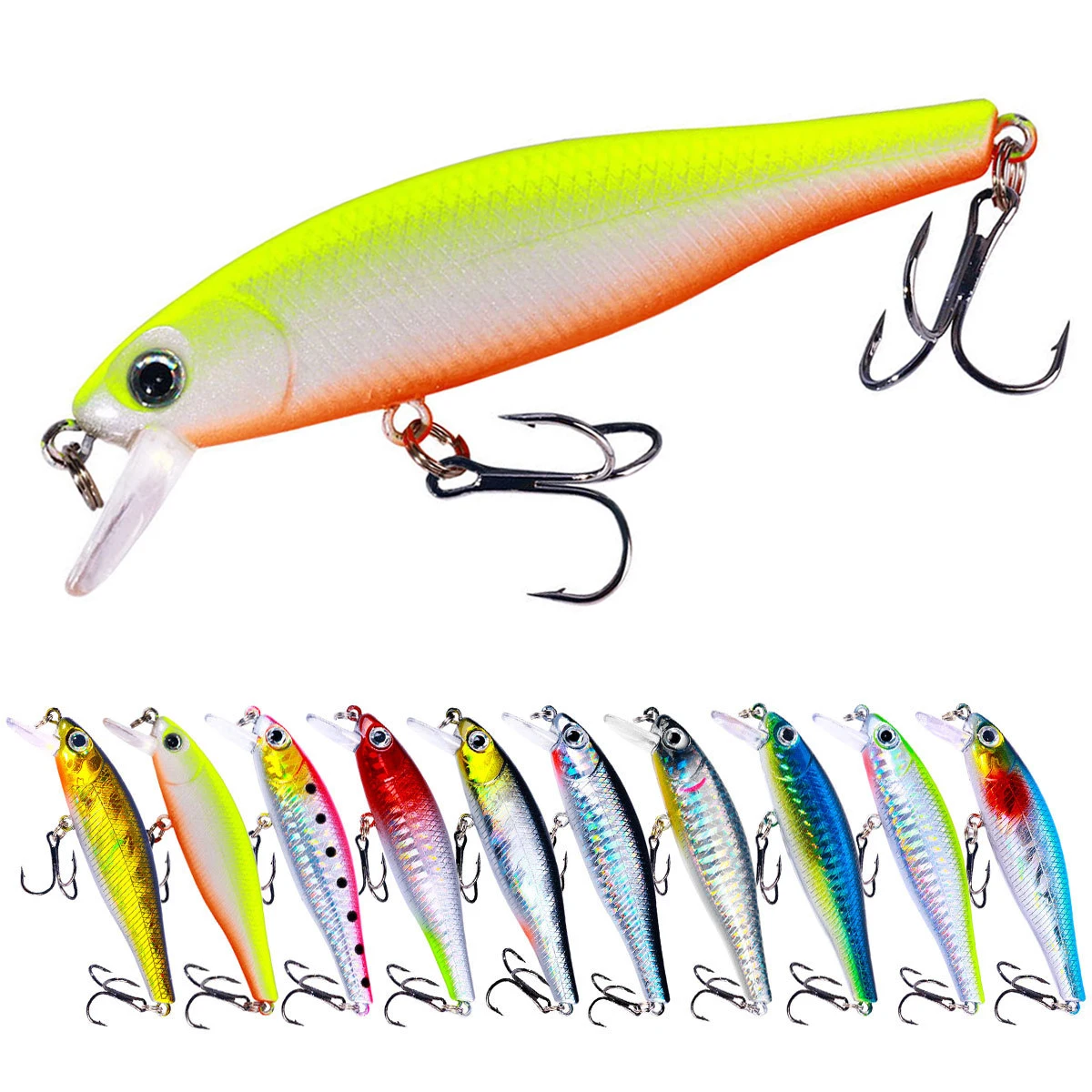 Minnow Crank Wobbler Jerkbait Fishing Lure 8.8Cm 9G Isca Artificial Carkbait Swimbait Tackle for Bass Pike Carp