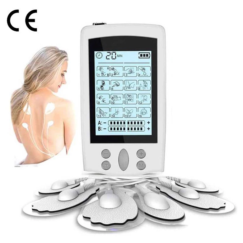 EMS Muskelstimulator Spannmassagegerät Maschine Schmerzlinderung Puls Körper Rücken- und Nackenmassagegerät Electroestimulador