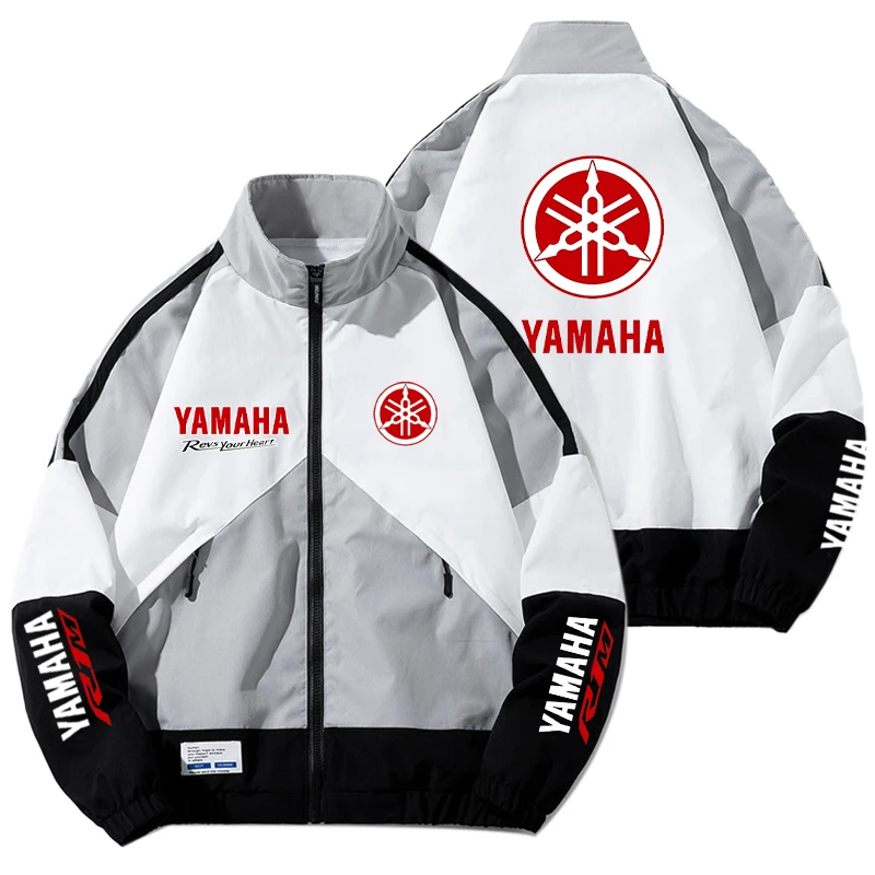 Yamaha Men's and Women's Spring-Autumn Racing Jacket, Outdoor Sports Casual Loose Jacket, Fashionable Windproof Lightweight Coat