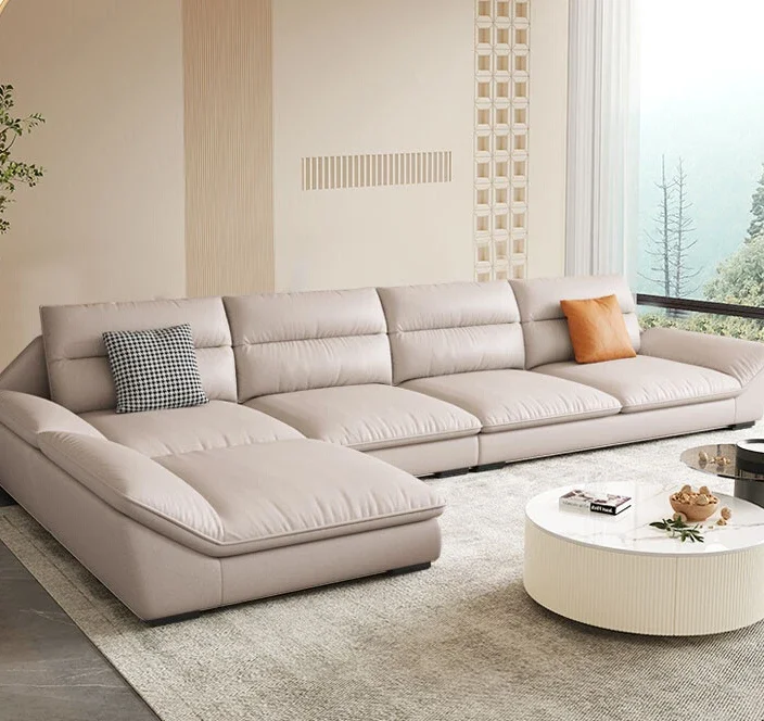 

Modern minimalist technology, fabric sofa, size unit, living room, latex combination, straight row layout