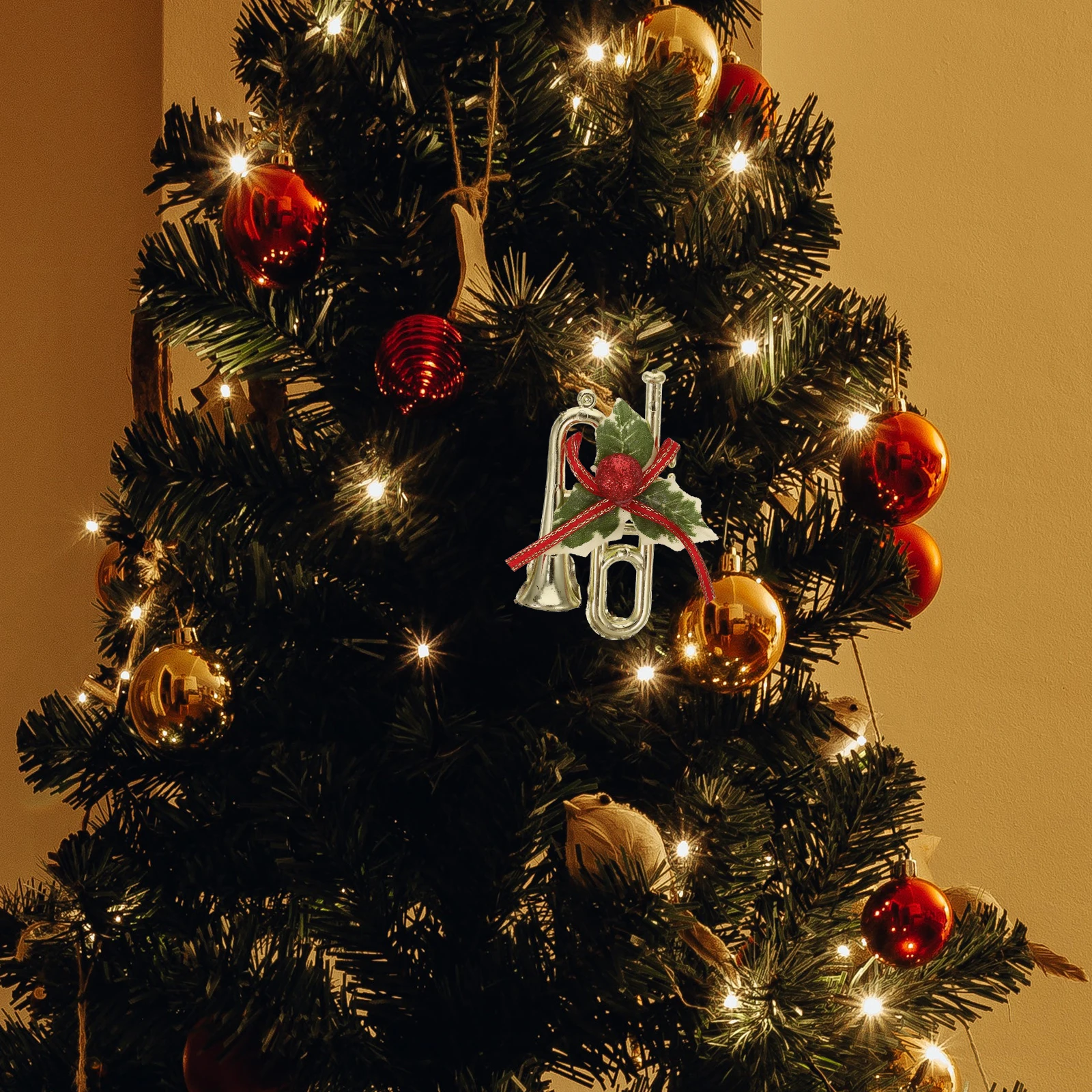 

10pcs Christmas Decoration Ornaments Premium Xmas Tree Hanging Bells Diy Crafts Supplies For Party Wedding Home Decor