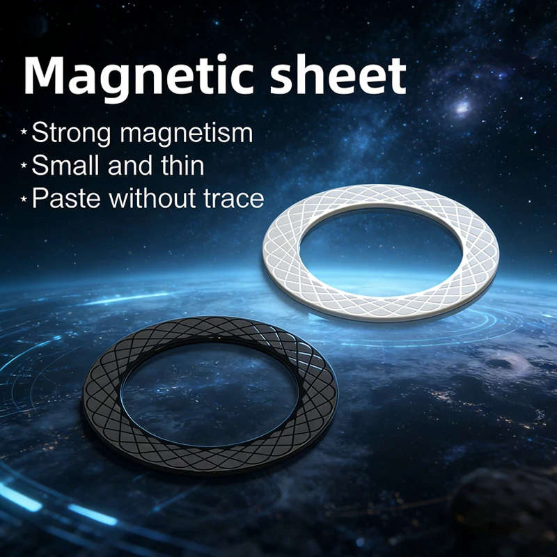 

Магнитная кольцевая пластина для телефона для беспроводной зарядки MagSafe, сильный магнитный стикер-наклейка, автомобильный держатель для iPhone 17, 16, 15, Samsung