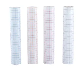 100cm Roll Clear Vinyl Application Tape Alignment Grid Transfer Paper Tape Adhesive DIY Transfer Tape For Vinyl Decal