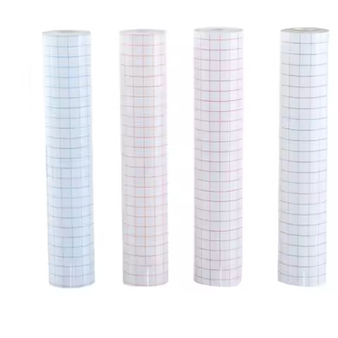 100cm Roll Clear Vinyl Application Tape Alignment Grid Transfer Paper Tape Adhesive DIY Transfer Tape For Vinyl Decal