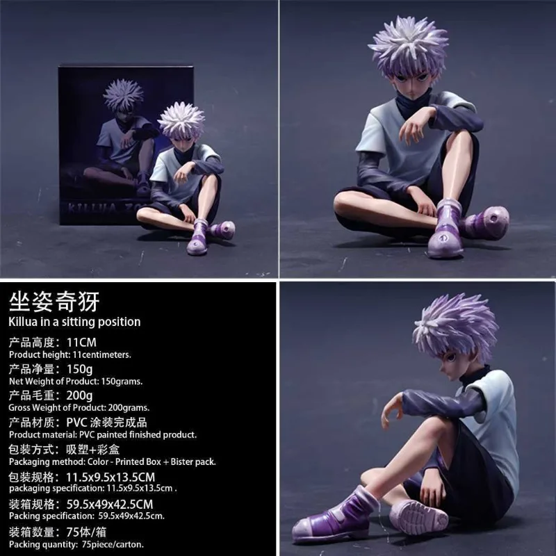11 cm Anime Hunter X Hunter Killua Zoldyck Action Figure Gon Freecss Nudel Stopper Figur Modell Auto Ornamente Spielzeug Geburtstag geschenk