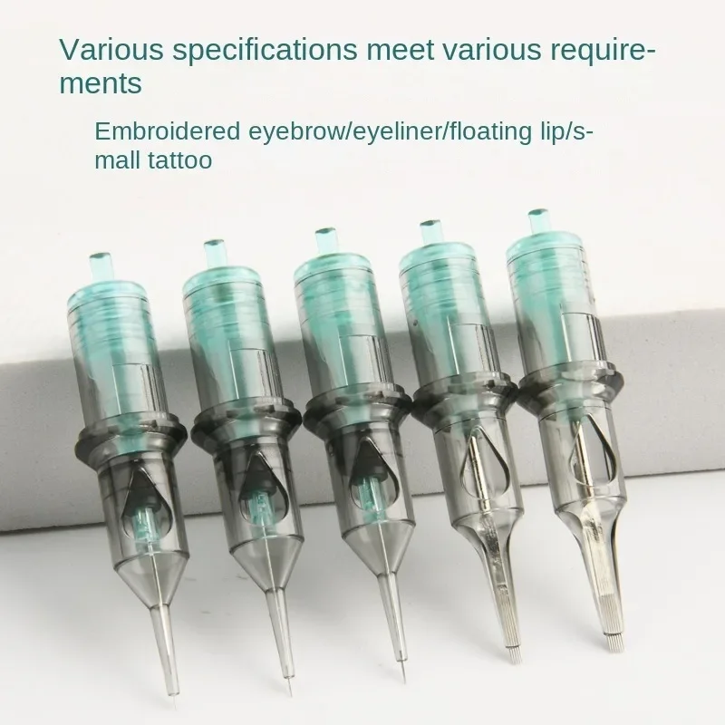 

10pcs Steriled Safe Tattoo Cartridge Needle for Eyebrow Eyeline Lips Microblading Permanent Tattoo Machine Pen Needle Accessorie