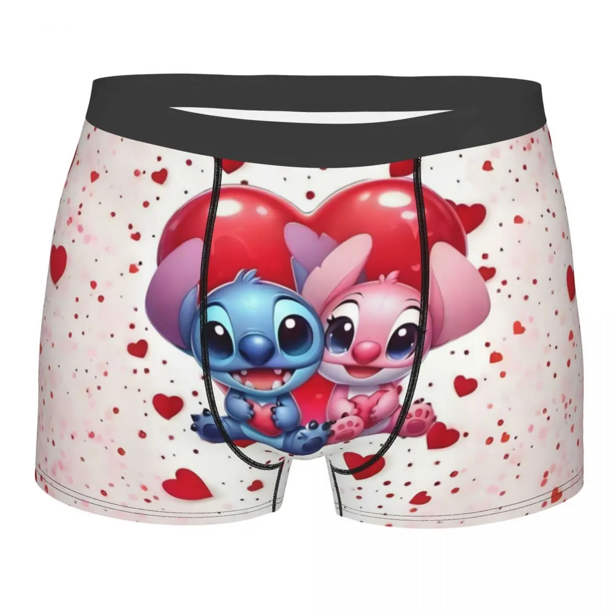 

Custom Lilo And Stitch Anime Underwear Men Breathable Cartoon Kawaii Boxer Briefs Shorts Panties Soft Underpants For Male