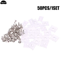 50 Pcs /LOT COB SMD Leds Strip 8/10/12mm With Screws Fixing Mounted Clip LED Tube Holder Tape Light Connector Clip Brackets