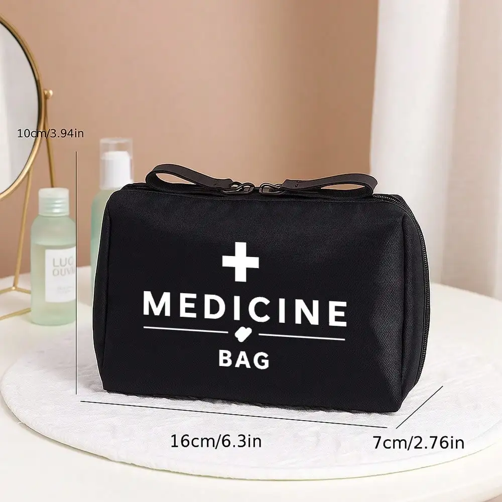 Tragbare Erste-Hilfe-Medizinset für Reisen, Outdoor, Camping, Notfall, Medizin, Aufbewahrungstasche, Reise, Mini-EDC-Beutel, Organizer, Pillenetui – Detail 2