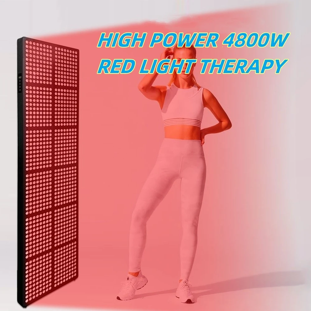 High Power 4800W Red Light Therapy Panel Big Size Full Body 660 850nm Near Infrared Led Light Therapy for Skin Care