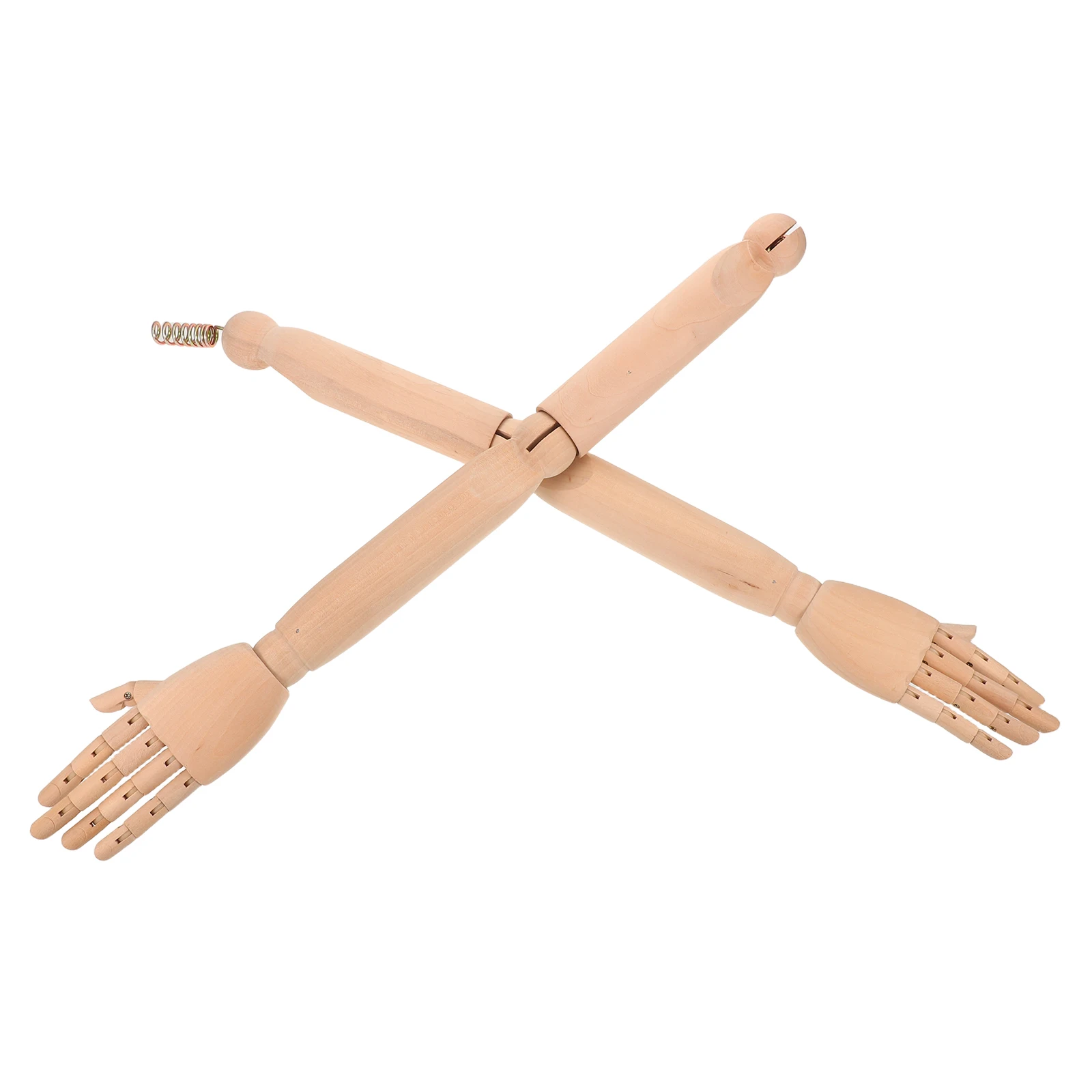 

Bionic Fake Hand Articulated Wooden Arm Replacement Parts Flexible Joint Realistic Mannequin Accessories Baby Poseable Movable